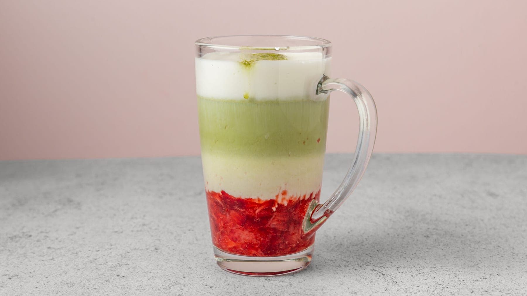 Strawberry Matcha Latte